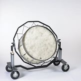 Bass Drum or Gong Cart Marching Band and Corps Carts